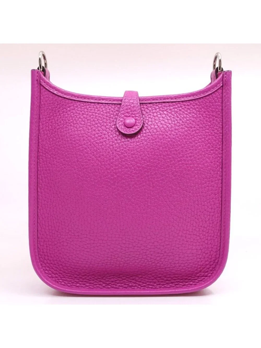 Hermes Evelyne TPM 16 Amazon Magnolia Taurillon Clemence Silver Shoulder Bag